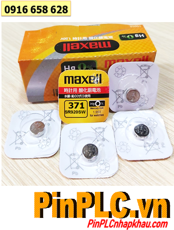 Maxell SR920SW _Pin 371; Pin đồng hồ 1.55v Silver Oxide Maxell SR920SW _Pin 371 /Loại vỉ 1viên 